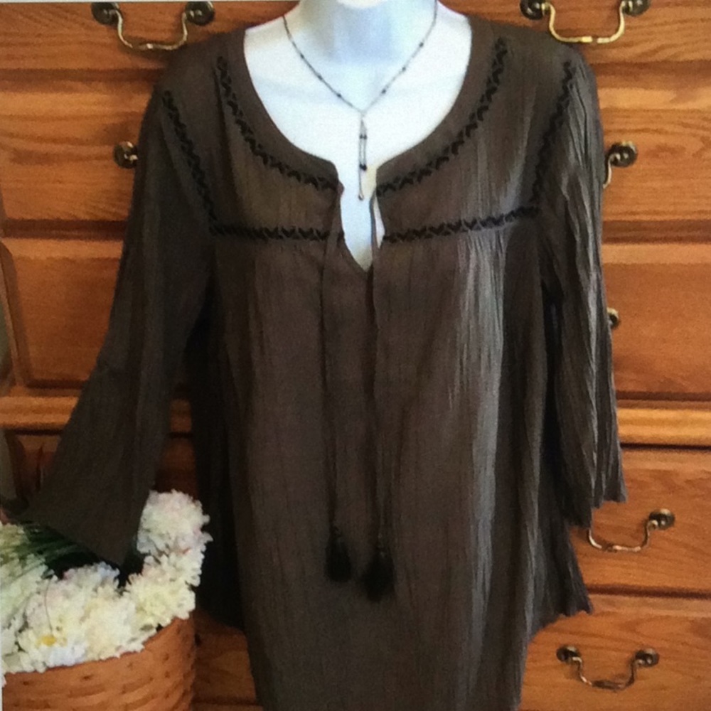 Olive Green CJ Banks Top